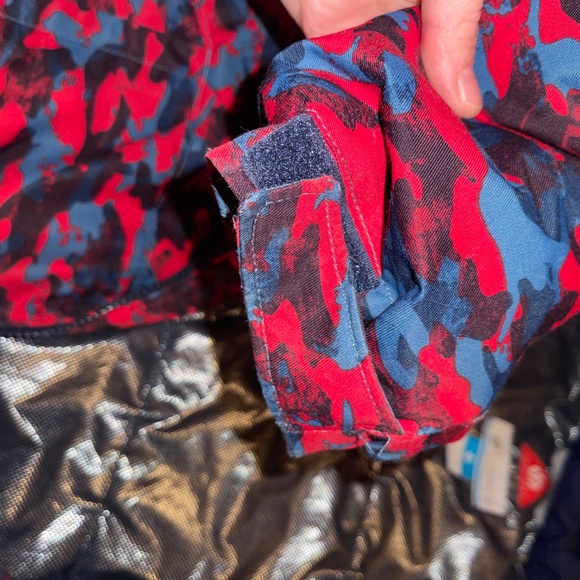 Columbia Omni Heat Camo Jacket boys large red blue - Picture 5 of 8